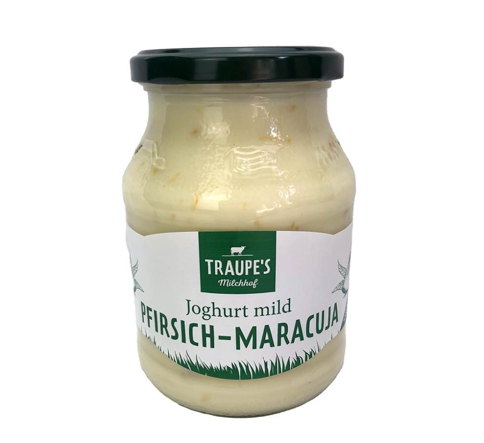 Joghurt mit Pfirsich-Maracuja - Traupes Milchhof