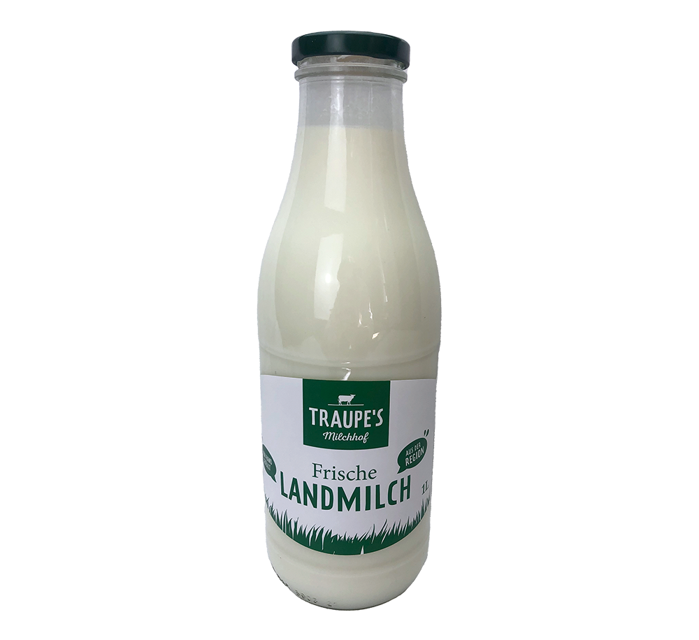 Landmilch in der 1L Glasflasche